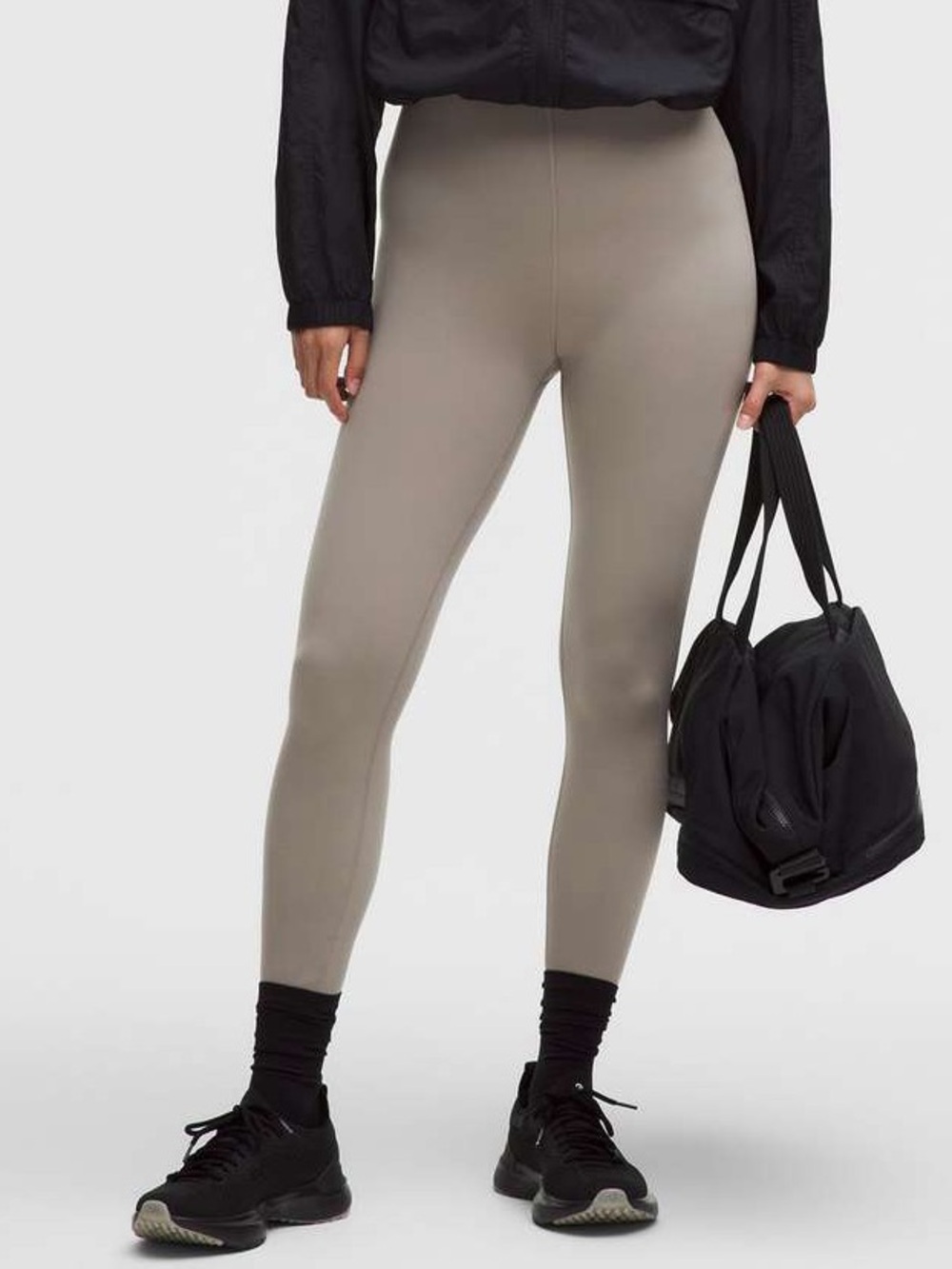 NWT Lululemon Size 8 Glow Up 25” Leggings in Warm Ash Grey